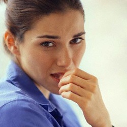 Woman Biting Thumbnail