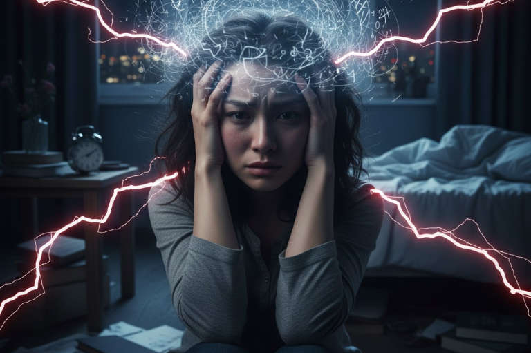 Woman having constant worry